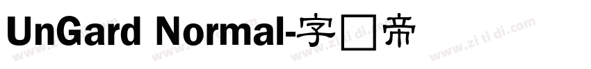 UnGard Normal字体转换